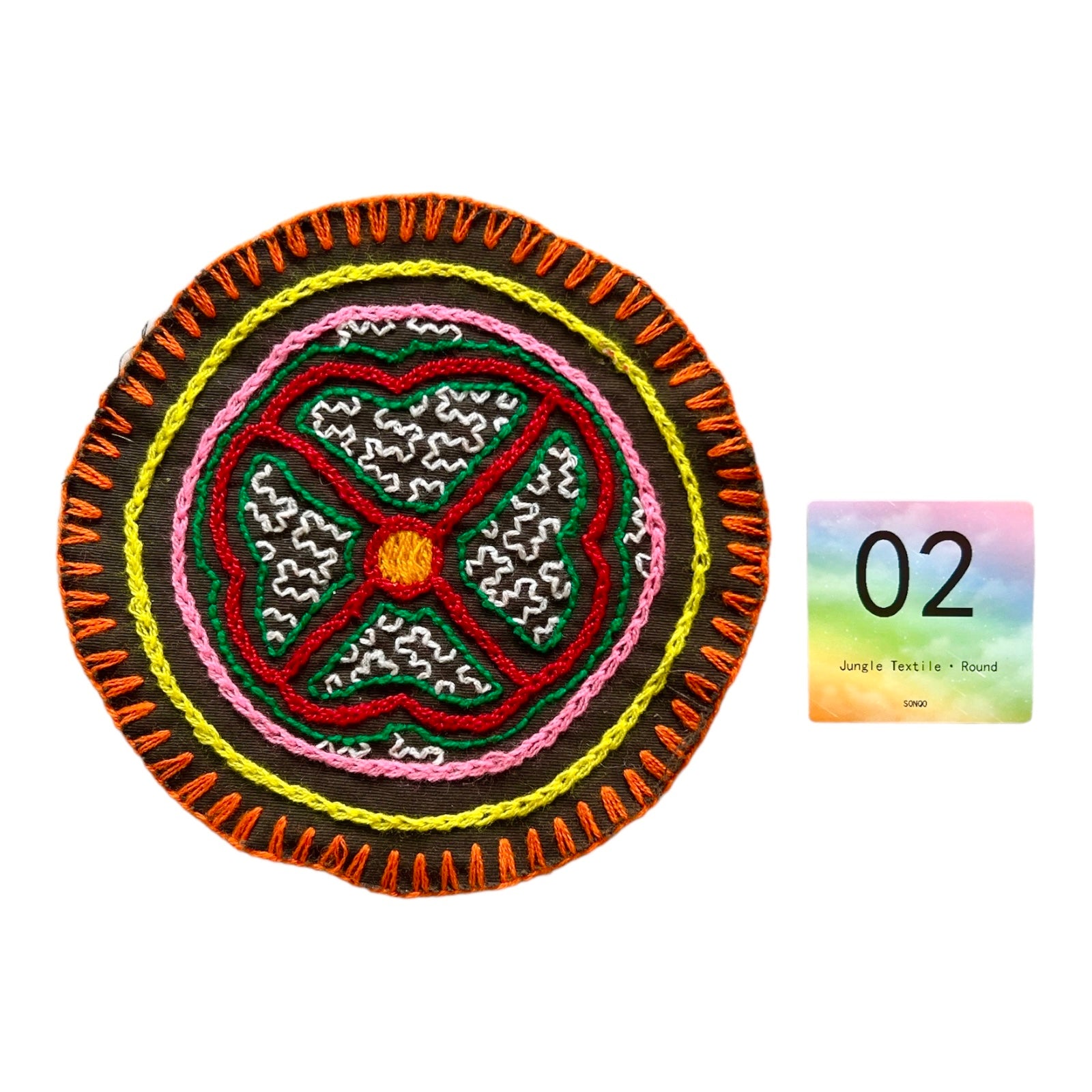 Textil « AYA SHIPIBO » Muster 2 rund ca 16 - 20 cm