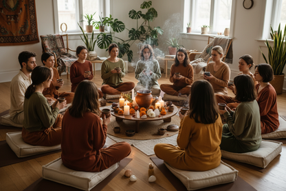 student cacao ceremony